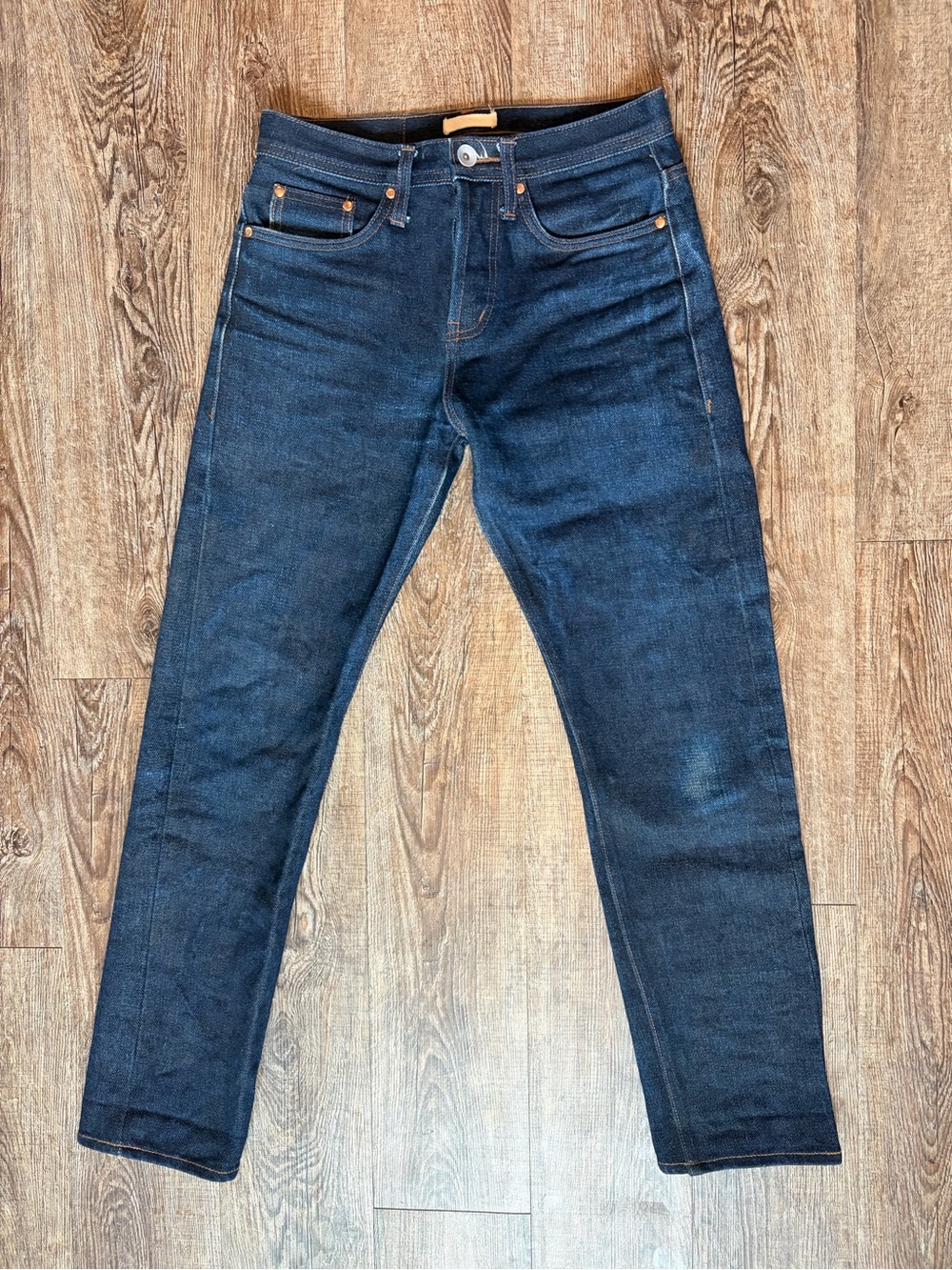 Men's Slim Straight Jeans in Deep Indigo